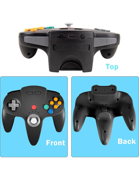 Controlador Inalámbrico N64 iNNEXT con Vibración y USB Controlador Inalámbrico N64 iNNEXT con Vibración y USB