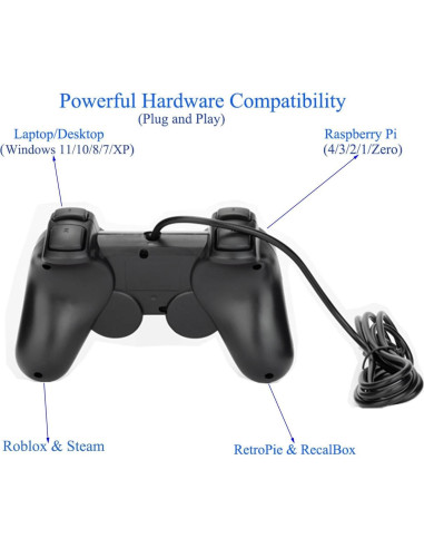 Controlador USB Baigeda EW-626B para PC y Raspberry Pi