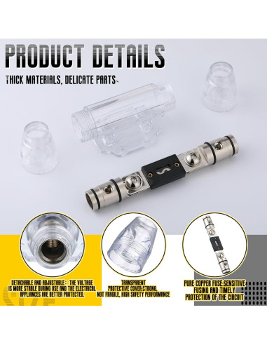 Portafusibles ANL Tondiamo 150A con Llave Hexagonal - 2 Pcs