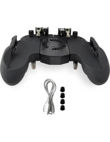 Controlador de Juegos Hevituwhe con Ventilador y Soporte para Móvil
