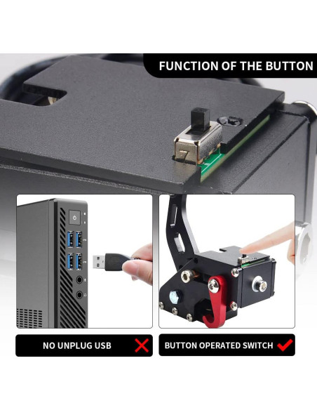 Freno de Mano USB CNRAQR para PS4/PS5 y PC 16-Bit Freno de Mano USB CNRAQR para PS4/PS5 y PC 16-Bit
