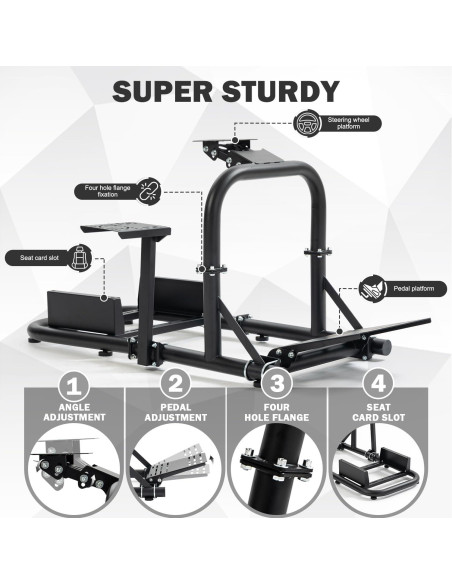 Cockpit de Simulador de Carreras Anman con Soporte para Monitor Cockpit de Simulador de Carreras Anman con Soporte para Monitor