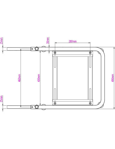 Soporte Inferior Ajustable Minneer para Asientos de Simulador