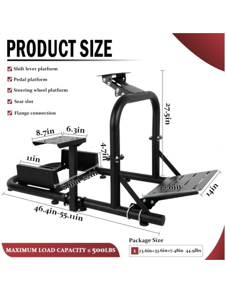 Cockpit de Simulador de Carreras Supllueer Ajustable Compatible Cockpit de Simulador de Carreras Supllueer Ajustable Compatible