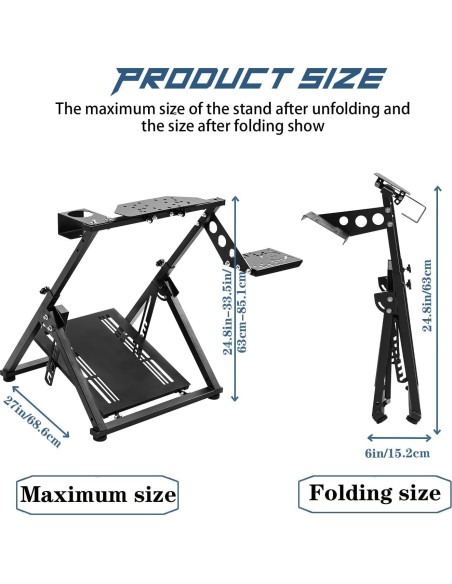 Cockpit Simulador Anman Soporte Rueda Ajustable Compatible Cockpit Simulador Anman Soporte Rueda Ajustable Compatible
