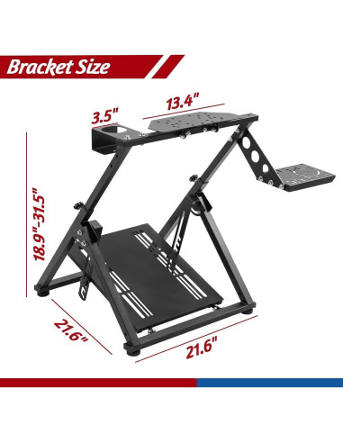 Soporte Plegable para Simulador de Carreras Minneer RACING WHEEL STAND 26H