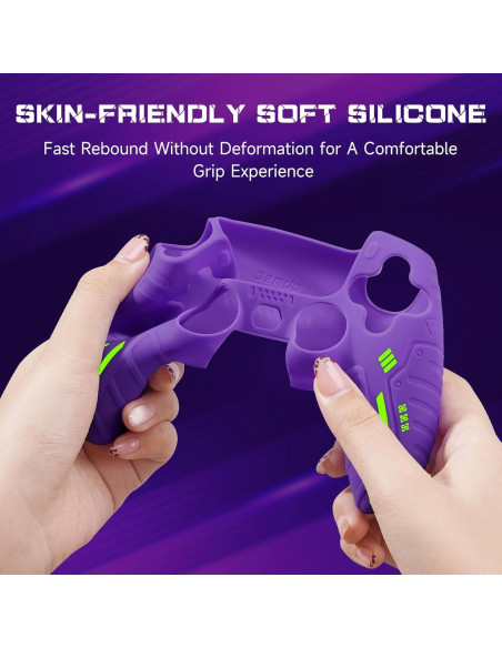 Funda de Silicona Antideslizante JEMDO para Controlador PS5 Funda de Silicona Antideslizante JEMDO para Controlador PS5