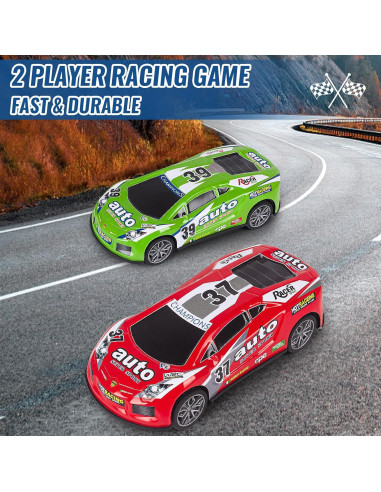 Set de 4 coches a fricción YEQOIZ para niños 17,78 cm