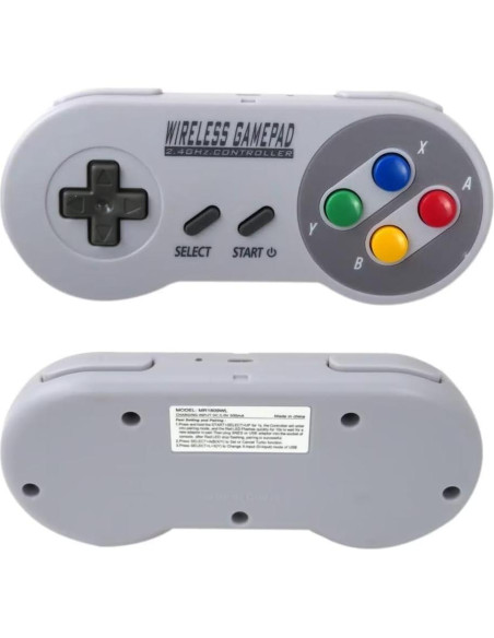 Controlador Inalámbrico YYU 2.4G para SNES Mini y PC Controlador Inalámbrico YYU 2.4G para SNES Mini y PC