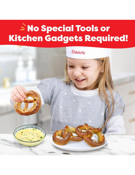 Kit de Hacer Pretzels Baketivity - Set de Cocina para Niños 6+ Años Kit de Hacer Pretzels Baketivity - Set de Cocina para Niños 6+ Años
