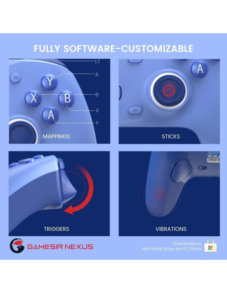 GameSir G7 SE Controlador Con Cable para Xbox y PC - Azul GameSir G7 SE Controlador Con Cable para Xbox y PC - Azul