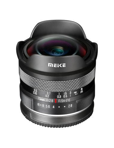 Lente Ojo de Pez Meike 7.5mm f2.8 para Cámaras Sony APS-C