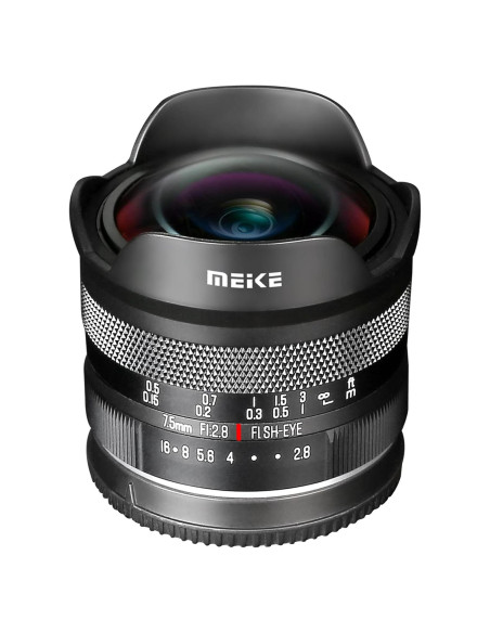 Lente Ojo de Pez Meike 7.5mm f2.8 para Cámaras Sony APS-C Lente Ojo de Pez Meike 7.5mm f2.8 para Cámaras Sony APS-C