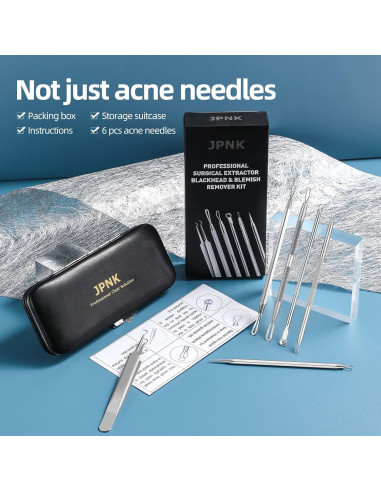 Kit Removedor de Puntos Negros JPNK 6 Piezas Acero Inoxidable