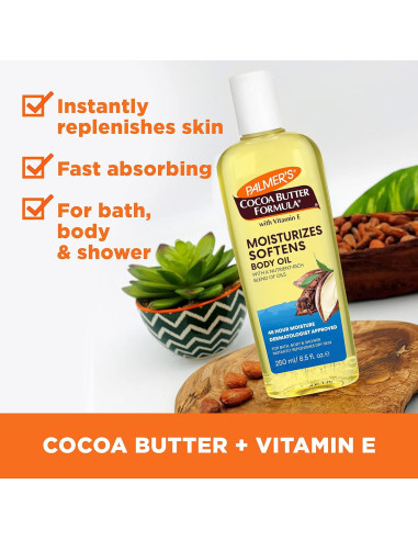 Aceite Corporal Palmer's Manteca de Cacao 240 ml Hidratante