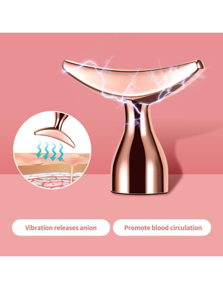 Rodillo de Masaje Facial DANGSHAN 2-en-1 Oro Rosa 3D Rodillo de Masaje Facial DANGSHAN 2-en-1 Oro Rosa 3D