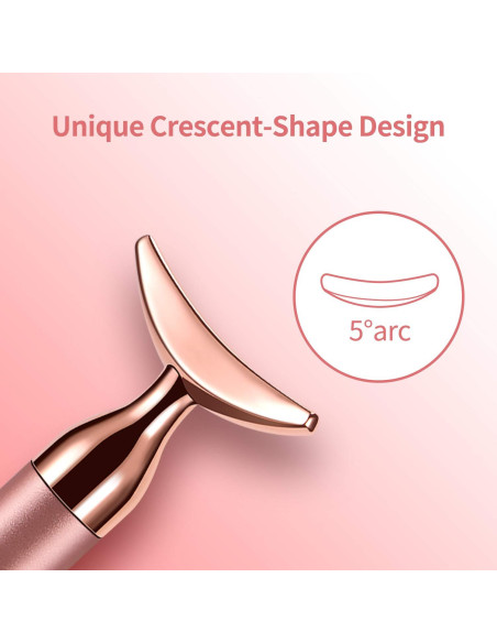 Rodillo de Masaje Facial DANGSHAN 2-en-1 Oro Rosa 3D Rodillo de Masaje Facial DANGSHAN 2-en-1 Oro Rosa 3D