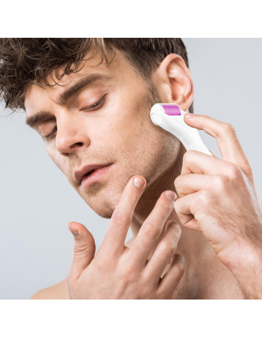 Rodillo Derma Anzqul 6 en 1 para Cabello y Barba
