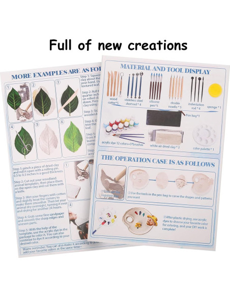 Kit de Cerámica GGsimidale para Adultos - Arcilla y Pintura Kit de Cerámica GGsimidale para Adultos - Arcilla y Pintura