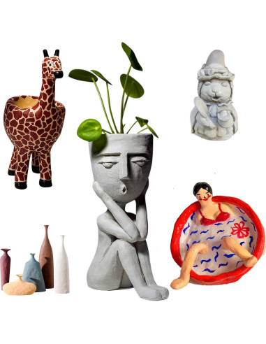 Kit de Cerámica GGsimidale para Adultos - Arcilla y Pintura