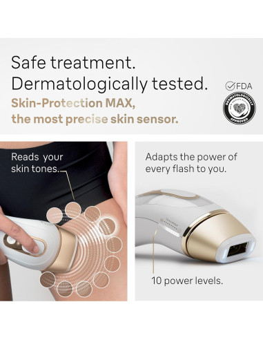 Depiladora láser IPL Braun Silk Expert Pro 5 PL5137 con maquinilla