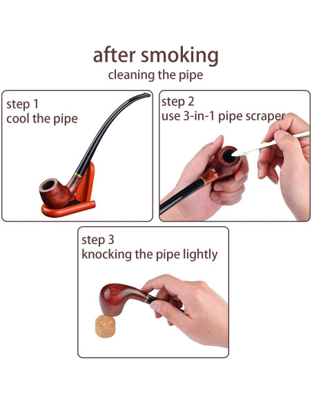 Pipa de Tabaco Joyoldelf Churchwarden Hecha a Mano 26cm Pipa de Tabaco Joyoldelf Churchwarden Hecha a Mano 26cm