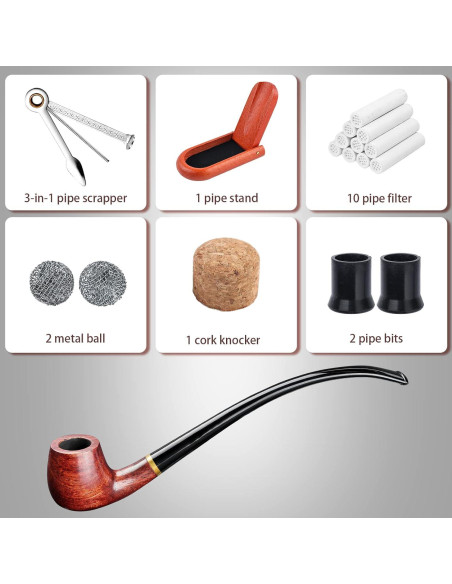 Pipa de Tabaco Joyoldelf Churchwarden Hecha a Mano 26cm Pipa de Tabaco Joyoldelf Churchwarden Hecha a Mano 26cm