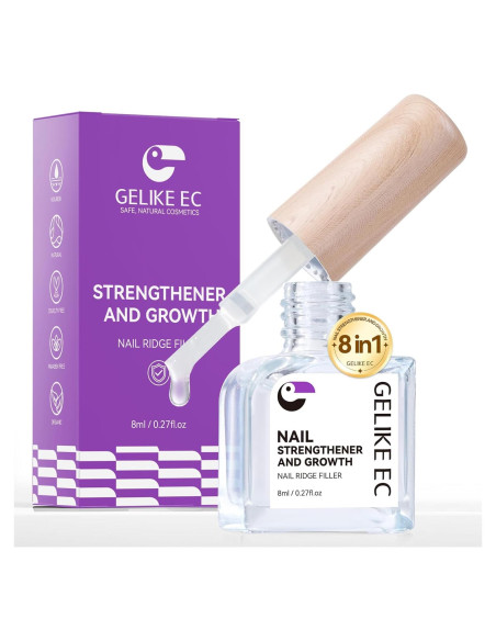 Endurecedor de Uñas Gelike EC 8 en 1 Natural Extra Fuerte Endurecedor de Uñas Gelike EC 8 en 1 Natural Extra Fuerte