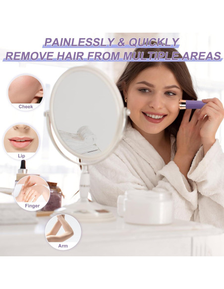 Removedor de Vello Facial Lurini Recargable Indoloro Naranja Removedor de Vello Facial Lurini Recargable Indoloro Naranja