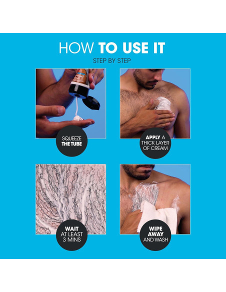 Crema Depilatoria Nad's Para Hombres 200g Indolora Rápida Crema Depilatoria Nad's Para Hombres 200g Indolora Rápida