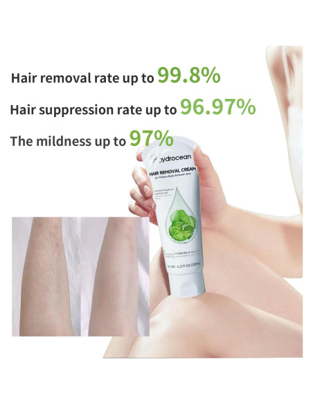 Crema Depilatoria HYDROCEAN 120ml Indolora para Mujeres Crema Depilatoria HYDROCEAN 120ml Indolora para Mujeres