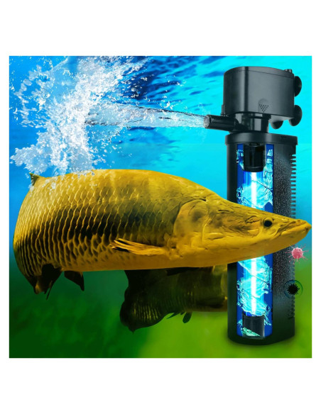 Filtro UV Coospider para Acuario 75-1130 Litros 600GPH Filtro UV Coospider para Acuario 75-1130 Litros 600GPH