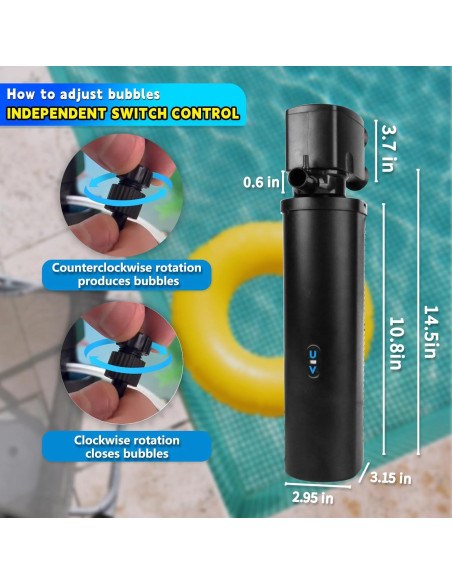 Filtro UV Coospider para Acuario 75-1130 Litros 600GPH Filtro UV Coospider para Acuario 75-1130 Litros 600GPH