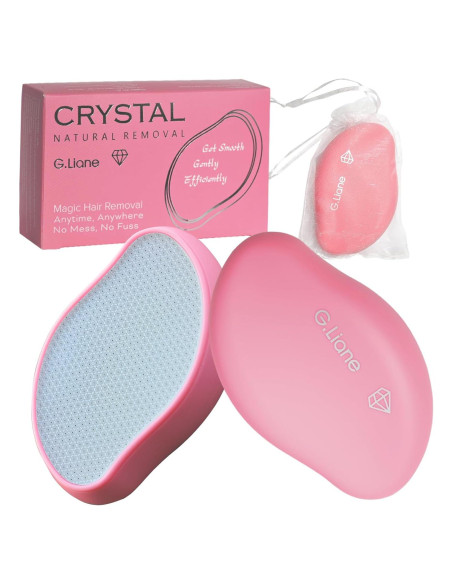 Removedor de Vello G.Liane Cristal Rosa Claro 10.5x6.5cm Removedor de Vello G.Liane Cristal Rosa Claro 10.5x6.5cm