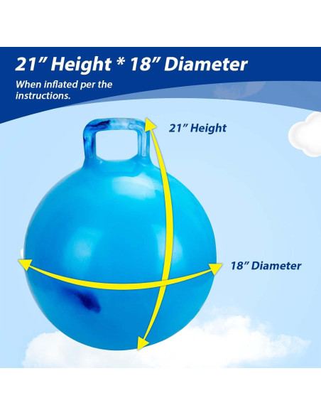 Paquete de 2 Pelotas Saltarinas Willingfun 45.72 cm con Bomba Paquete de 2 Pelotas Saltarinas Willingfun 45.72 cm con Bomba