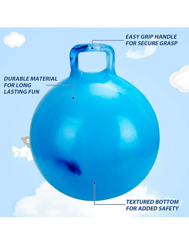 Paquete de 2 Pelotas Saltarinas Willingfun 45.72 cm con Bomba