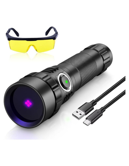 Linterna UV 10W UniqueFire 501B-Pro Recargable USB-C Linterna UV 10W UniqueFire 501B-Pro Recargable USB-C