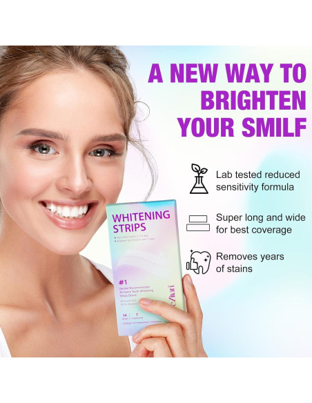 Tiras Blanqueadoras NATURE ZIRAN 14pcs Dientes Sensibles Tiras Blanqueadoras NATURE ZIRAN 14pcs Dientes Sensibles