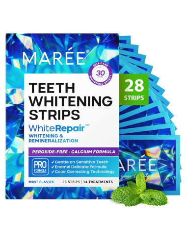 Tiras Blanqueadoras MAREE para Dientes Sensibles - 28 Pzas