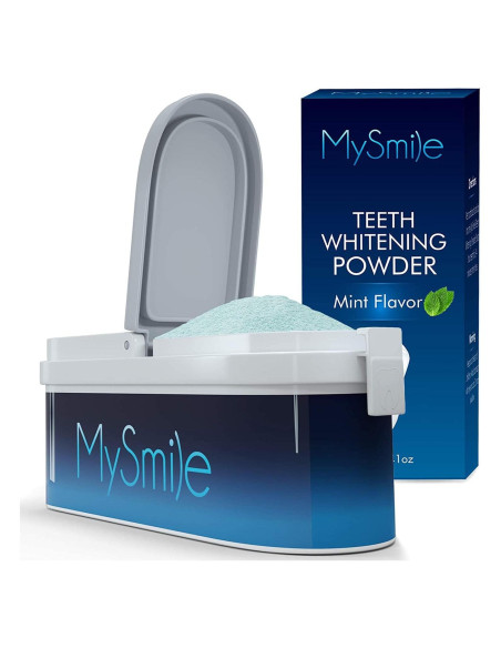 Polvo Blanqueador de Dientes MySmile 40g Natural Menta Polvo Blanqueador de Dientes MySmile 40g Natural Menta