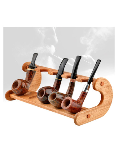Soporte para Pipas de Tabaco PRIPRAEECK Madera 5 Capas