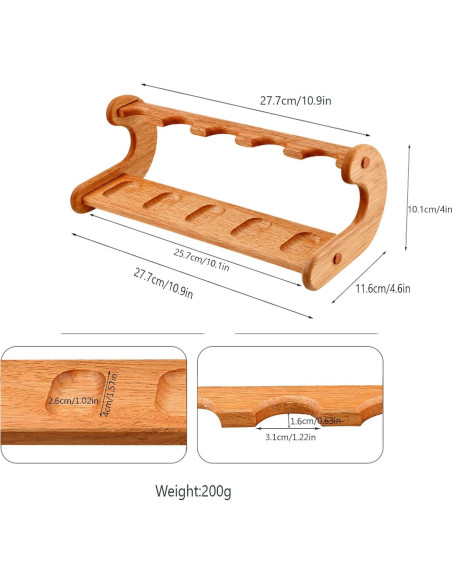 Soporte para Pipas de Tabaco PRIPRAEECK Madera 5 Capas Soporte para Pipas de Tabaco PRIPRAEECK Madera 5 Capas
