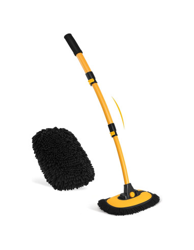 Cepillo de Lavado de Coche Ordenado con Mango Extensible 109 cm