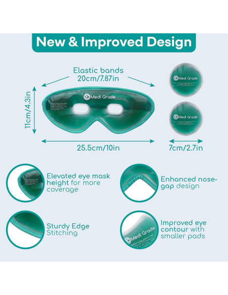 Máscara de Ojos Refrigerante Medi Grade GEM01 - Gel Reutilizable Máscara de Ojos Refrigerante Medi Grade GEM01 - Gel Reutilizable