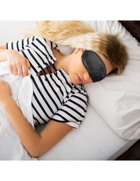 50 Piezas Antifaz para Dormir Hicarer con Almohadilla Nasal 50 Piezas Antifaz para Dormir Hicarer con Almohadilla Nasal