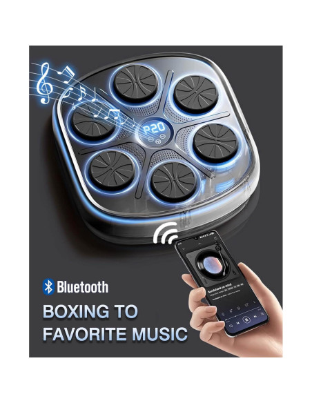 Máquina de Boxeo Musical ROIPXM con Guantes y Bluetooth Máquina de Boxeo Musical ROIPXM con Guantes y Bluetooth