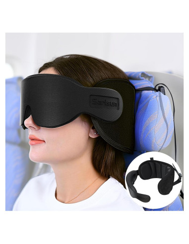 Almohada de Viaje SARISUN con Máscara para los Ojos