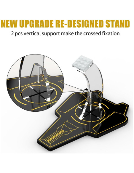 Soporte Acrílico NAOCARD para Lego Star Wars N-1 Mandalorian Soporte Acrílico NAOCARD para Lego Star Wars N-1 Mandalorian