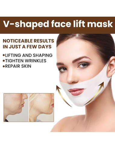 Mascarilla V Line Lifting Felico - 5 Piezas Hidrogel Colágeno