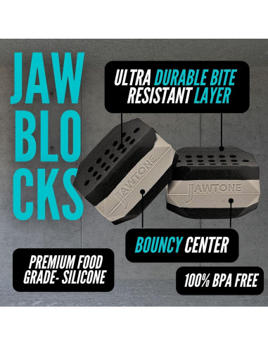 JawBlocks - Gimnasio Facial y Ejercitador de Mandíbula 6 Piezas